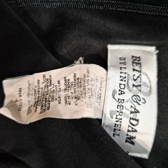 BETSY AND ADAMS Womens Dress Size 4 In  Elegant Black Ruffle Dress - Picture 7 of 7